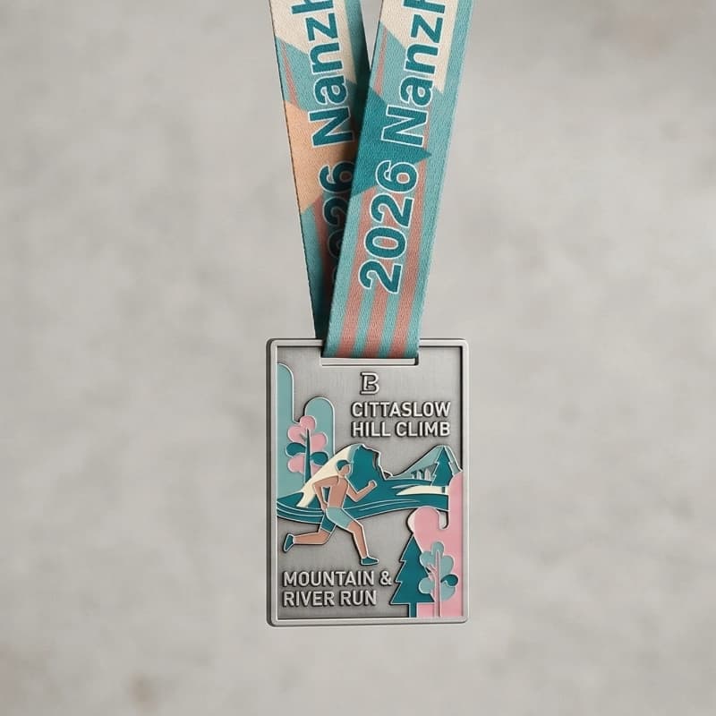 山水路跑實體獎牌